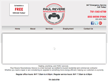 Tablet Screenshot of paulrevererevservices.com